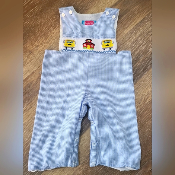 Southern Frills Overalls Baby's Size 9 months - Picture 1 of 4